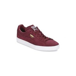 Buty Puma SUEDE CLASSIC +. Czerwone trampki i tenisówki damskie Puma, bez wzorów, z zamszu, bez zapięcia. Za 295,20 zł.