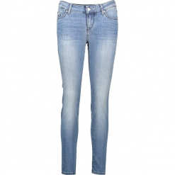Dżinsy "Jasmin" - Slim fit - w kolorze błękitnym. Niebieskie jeansy damskie relaxed fit marki Mustang, z aplikacjami. W wyprzedaży za 217,95 zł.