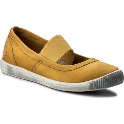 Półbuty SOFTINOS - Ionsof P900446003 Yellow. Żółte półbuty damskie skórzane marki Softinos, na płaskiej podeszwie. W wyprzedaży za 269,00 zł.