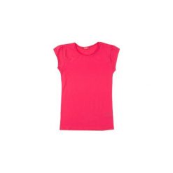 Koszulka dziewczęca gładki t-shirt. Różowe t-shirty dziewczęce marki TXM. Za 9,99 zł.