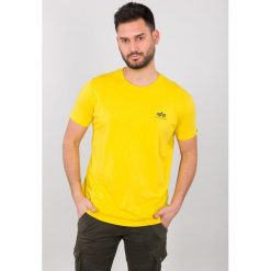Koszulka Alpha Industries Basic 188505-465. Żółte koszulki męskie Alpha Industries, m, bez wzorów, bez kołnierzyka, bez rękawów. Za 68,99 zł.