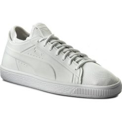 Sneakersy PUMA - Basket Classic Sock Lo 365370 02 Puma Wht/Puma Wht/Puma Wht. Białe półbuty damskie marki Puma, z tworzywa sztucznego. W wyprzedaży za 249,00 zł.