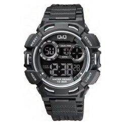 Biżuteria i zegarki: Zegarek Q&Q Męski M148-003 Dual Time czarny