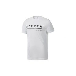 T-shirty z krótkim rękawem Reebok Sport Koszulka Graphic Series Icons. Białe koszulki męskie Reebok Sport, s, bez wzorów, bez kołnierzyka, z krótkim rękawem, krótkie. Za 69,95 zł.
