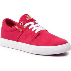 Sneakersy SUPRA - Stacks Vulc II 08029-633-M Rose-White. Czerwone sneakersy męskie Supra, bez zapięcia. Za 279,00 zł.