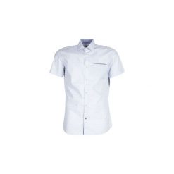 Koszule z krótkim rękawem Jack Jones JORTOBY. Białe koszule męskie Jack & Jones, s, bez wzorów, bez kołnierzyka, z krótkim rękawem. Za 149,00 zł.
