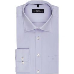 Koszula SIMONE KDFR000002. Fioletowe koszule męskie Giacomo Conti, m, bez wzorów, z bawełny, eleganckie, z włoskim kołnierzykiem, bez rękawów. Za 199,00 zł.