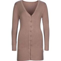 Kardigan w kolorze beżowym. Brązowe swetry damskie Cachemire and Co, xl, bez wzorów, z kaszmiru. W wyprzedaży za 175,95 zł.