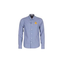 Koszule z długim rękawem Scotch Soda EXCITON. Niebieskie koszule męskie Scotch & Soda, s, bez wzorów, bez kołnierzyka, z długim rękawem. Za 279,20 zł.