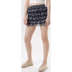 Granatowa Spódnica Nileen. Niebieskie spódniczki damskie Born2be, xl, bez wzorów, mini. W wyprzedaży za 39,99 zł.