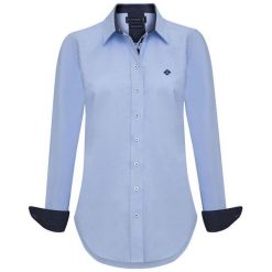 Sir Raymond Tailor Koszula Damska Underside S Niebieska. Niebieskie koszule damskie Sir Raymond Tailor, s, z aplikacjami, bez kołnierzyka, bez rękawów. Za 149,00 zł.