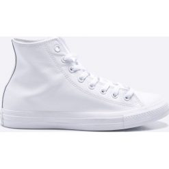 Converse - Trampki Chuck Taylor All Star Leather. Białe trampki męskie marki Converse, ze skóry, na sznurówki. Za 399,90 zł.