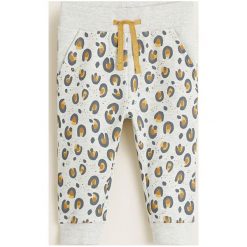 Mango Kids - Spodnie dziecięce Party 80-104 cm. Szare spodnie dziewczęce Mango Kids, bez wzorów, z tkaniny, casualowe. Za 49,90 zł.
