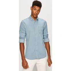 Tommy Jeans - Koszula jeansowa. Niebieskie koszule męskie Tommy Jeans, s, bez wzorów, z elastanu, klasyczne, z klasycznym kołnierzykiem, z długim rękawem. Za 359,90 zł.