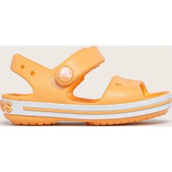 Crocs - Sandały dziecięce. Zielone sandały dziewczęce Crocs, z gumy, bez zapięcia. Za 129,90 zł.
