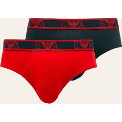 Emporio Armani - Slipy (2-pack). Niebieskie slipy męskie s, z elastanu. Za 169,90 zł.