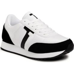 Sneakersy TRUSSARDI JEANS - 79A00532 W751. Białe półbuty damskie Trussardi Jeans, z jeansu. W wyprzedaży za 519,00 zł.