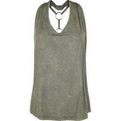 Black Premium by EMP Ella Top damski oliwkowy. Zielone bluzki damskie marki Black Premium by EMP, xl, bez wzorów, bez kołnierzyka, bez rękawów. Za 74,90 zł.