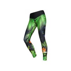 LEGGINSY PANTHER. Zielone legginsy damskie marki Feelj!, m, z satyny. Za 239,00 zł.