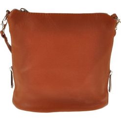 Torebki klasyczne damskie: Skórzana torebka „Ambly” w kolorze koniaku – 20 x 19 x 10 cm
