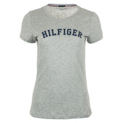 Tommy Hilfiger T-Shirt Damski L Szary. Szare bluzki damskie marki TOMMY HILFIGER, l. Za 139,00 zł.