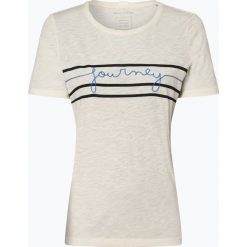 Marc O'Polo - T-shirt damski, beżowy. Brązowe t-shirty damskie Marc O'Polo, s, z nadrukiem, z bawełny, polo. Za 179,95 zł.