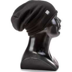 CZAPKA MĘSKA H026 - CZARNA. Czarne czapki męskie marki Ombre Clothing, z bawełny. Za 14,99 zł.