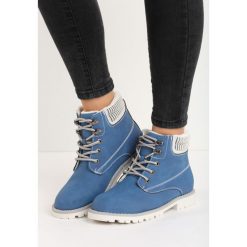 Buty zimowe damskie: Granatowe Traperki Cut to the Chase