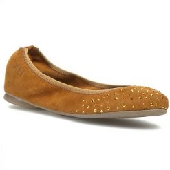 Baleriny damskie lakierowane: Baleriny XTI - 29420 Camel