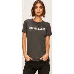 Calvin Klein Performance - T-shirt. Szare bluzki damskie Calvin Klein Performance, s, z nadrukiem, z elastanu, z okrągłym kołnierzem. Za 159,90 zł.
