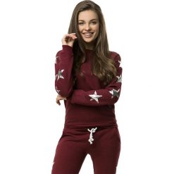 Cardio Bunny - Bluza. Czerwone bluzy damskie Cardio Bunny, s, z nadrukiem, z bawełny, bez rękawów, bez kaptura. Za 179,90 zł.