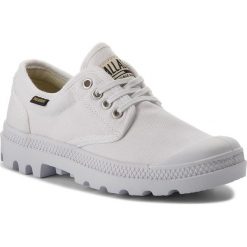 Trapery PALLADIUM - Pampa Ox Originale U 75331-101-M White/White. Białe półbuty damskie Palladium, na co dzień, bez wzorów, z tworzywa sztucznego, bez zapięcia. Za 329,00 zł.