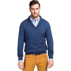 Sweter GERALDO SWNR000155. Niebieskie swetry klasyczne męskie Giacomo Conti, m, z materiału. Za 229,00 zł.