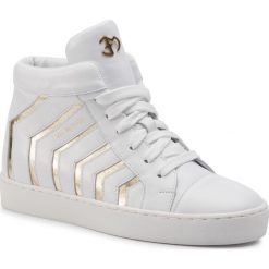 Sneakersy EVA MINGE - EM-33-06-000276 126. Białe półbuty damskie Eva Minge, ze skóry. W wyprzedaży za 249,00 zł.