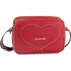 Saszetka nerka LOVE MOSCHINO - JC4244PP08KG0500 Rosso. Różowe nerki damskie Love Moschino, bez wzorów, ze skóry ekologicznej, młodzieżowe, bez dodatków. Za 779,00 zł.