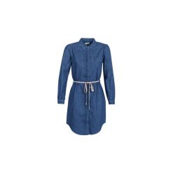 Sukienki krótkie Esprit VAPARITOU. Niebieskie sukienki damskie Esprit, xs, bez wzorów, bez kołnierzyka, z krótkim rękawem, krótkie, mini. Za 154,50 zł.