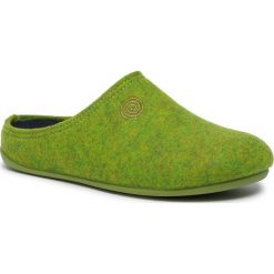 Kapcie DR. BRINKMANN - 320606 Grun 7. Zielone klapki damskie Dr. Brinkmann, bez wzorów, z tworzywa sztucznego, bez obcasa. Za 149,00 zł.