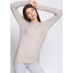 Khaki Sweter Prevalent. Brązowe bez kategorii Born2be, xl, z okrągłym kołnierzem. Za 54,99 zł.