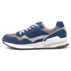 Geox Tenisówki Męskie Goomter 40 Niebieski. Niebieskie trampki męskie Geox, bez wzorów, bez zapięcia. W wyprzedaży za 319,00 zł.