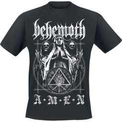 Behemoth Amen T-Shirt czarny. Czarne t-shirty męskie z nadrukiem Behemoth, m, z okrągłym kołnierzem. Za 74,90 zł.