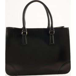 Torebki klasyczne damskie: Skórzana torebka „Benevento” w kolorze czarnym – 36 x 26 x 12 cm