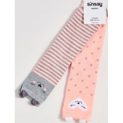 Skarpetki z uszami - Pomarańczowy. Pomarańczowe skarpetki damskie Sinsay, bez wzorów. Za 9,99 zł.