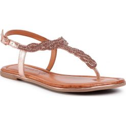 Sandały SALAMANDER - Rosana 32-84038-03 Rose Gold. Żółte klapki damskie Salamander, bez wzorów, ze skóry, bez obcasa, na obcasie. Za 259,00 zł.