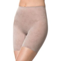Bermudy damskie: Spodenki modelujące w kolorze beżowym