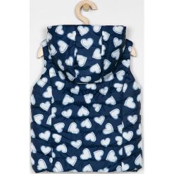 Blukids - Bezrękawnik dziecięcy 98-134 cm. Niebieskie kurtki dziewczęce Blukids, bez wzorów, z poliesteru, z kapturem. Za 89,90 zł.