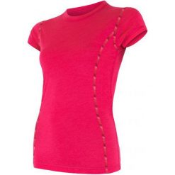 Sensor Koszulka Termoaktywna Merino Air W Magenta L. Różowe bluzki sportowe damskie marki Sensor, l, z wełny, z krótkim rękawem, outdoorowe. Za 195,00 zł.