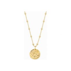Naszyjnik Coin Beaded Gold. Żółte naszyjniki damskie Alicja&maria jewellery, pozłacane. Za 259,00 zł.