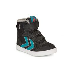Buty Dziecko Hummel STADIL POLY BOOT MID JR. Czarne trampki chłopięce Hummel, bez wzorów, bez zapięcia. Za 379,00 zł.