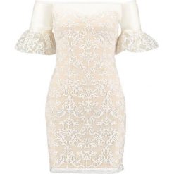 Sukienki: Missguided BARDOT FRILLED BODYCON Sukienka koktajlowa ivory