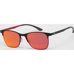 Adidas Originals - Okulary AOM001. Czerwone okulary przeciwsłoneczne męskie adidas Originals, z materiału, prostokątne. Za 469,90 zł.